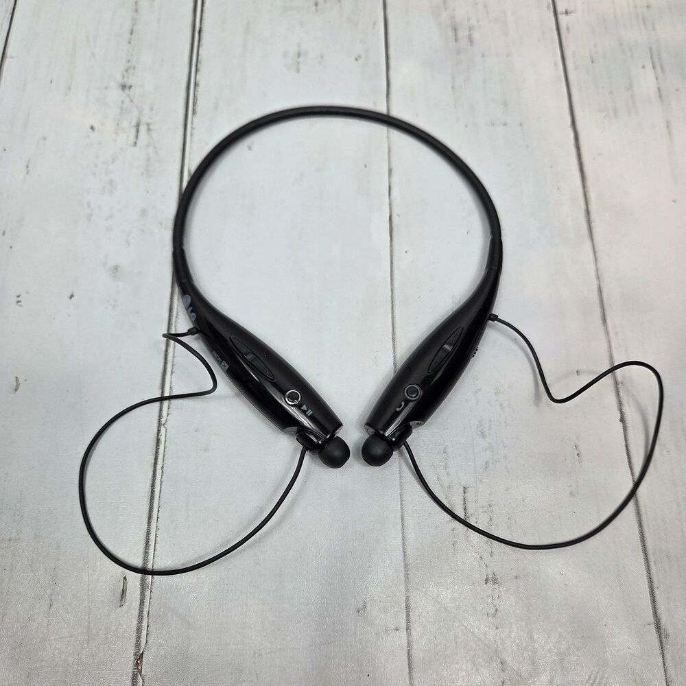 LG Tone Wireless Stereo Headset LG-HBS-730 Black Tested Working GUC